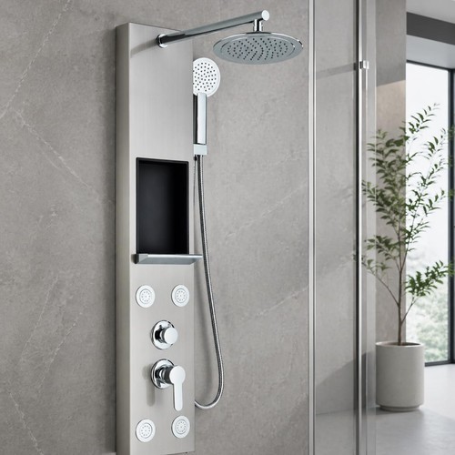 Pannello doccia acciaio inox